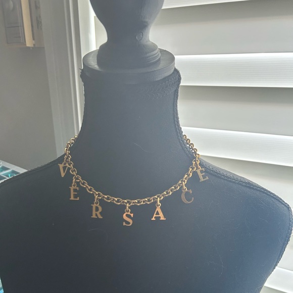 Vintage Versace Letters Necklace - Picture 1 of 4